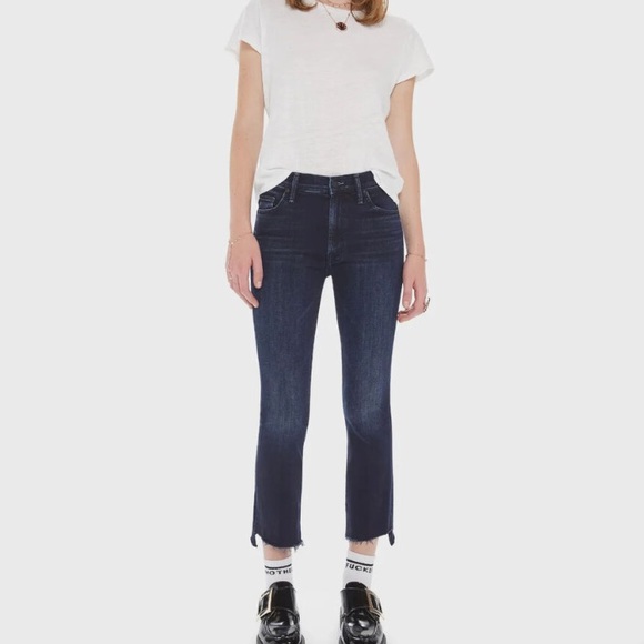 Mother the insider crop step fray